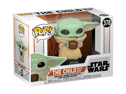 FUNKO POP! Vinyl Figuur Star Wars: The Mandalorian The Child w/cup