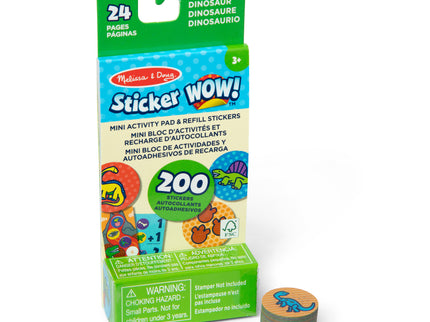 MELISSA &amp; DOUG kleebis VAU! Kleebiste täitepakk - Dinosaurus