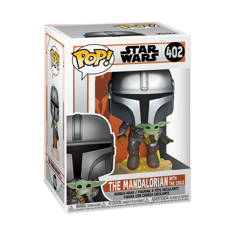 FUNKO POP! Vinyl Figuur: Star Wars: The Mandalorian Flying w/Jet