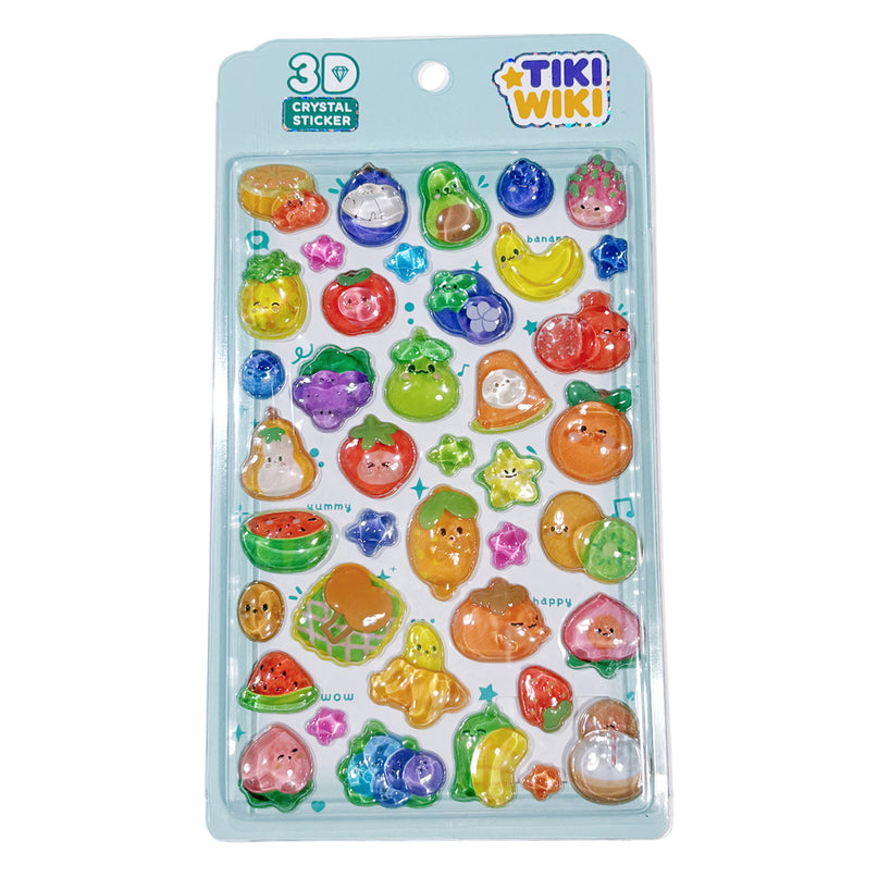 TIKI WIKI 3D kleebiste komplekt - Crystal: Fruits