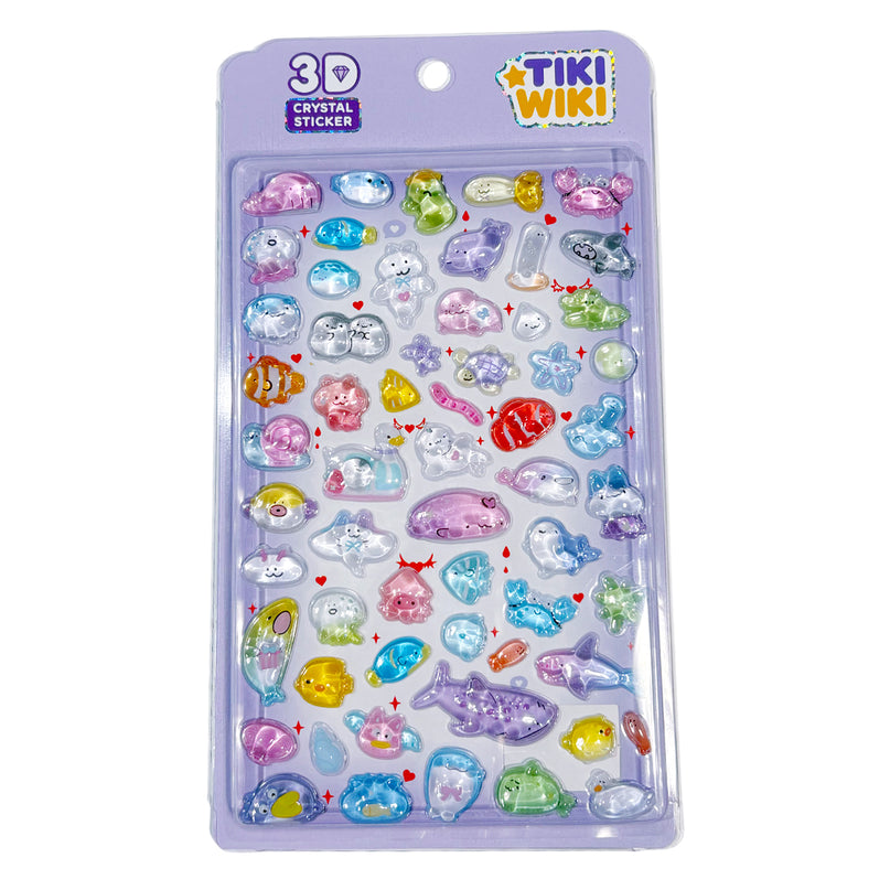 TIKI WIKI 3D kleebiste komplekt - Crystal: Sea