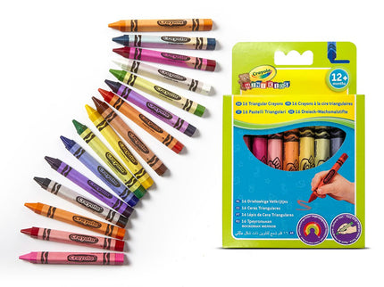 CRAYOLA MINIKIDS Kolmnurksed kriidid, 16 tk