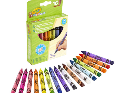 CRAYOLA MINIKIDS Kolmnurksed kriidid, 16 tk