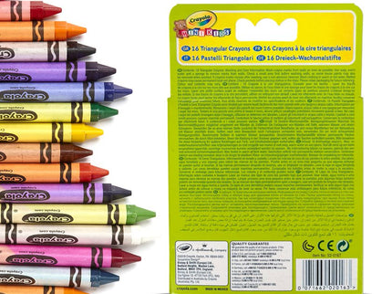 CRAYOLA MINIKIDS Kolmnurksed kriidid, 16 tk