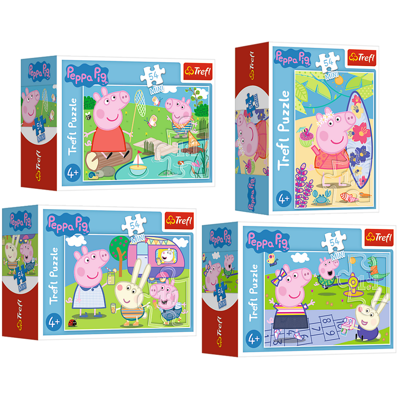 TREFL PEPPA PIG Minipusle Põrsas Peppa, 54 osa