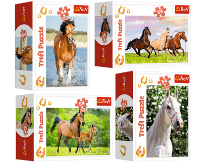 TREFL Mini 54 klõpsuga Hobused