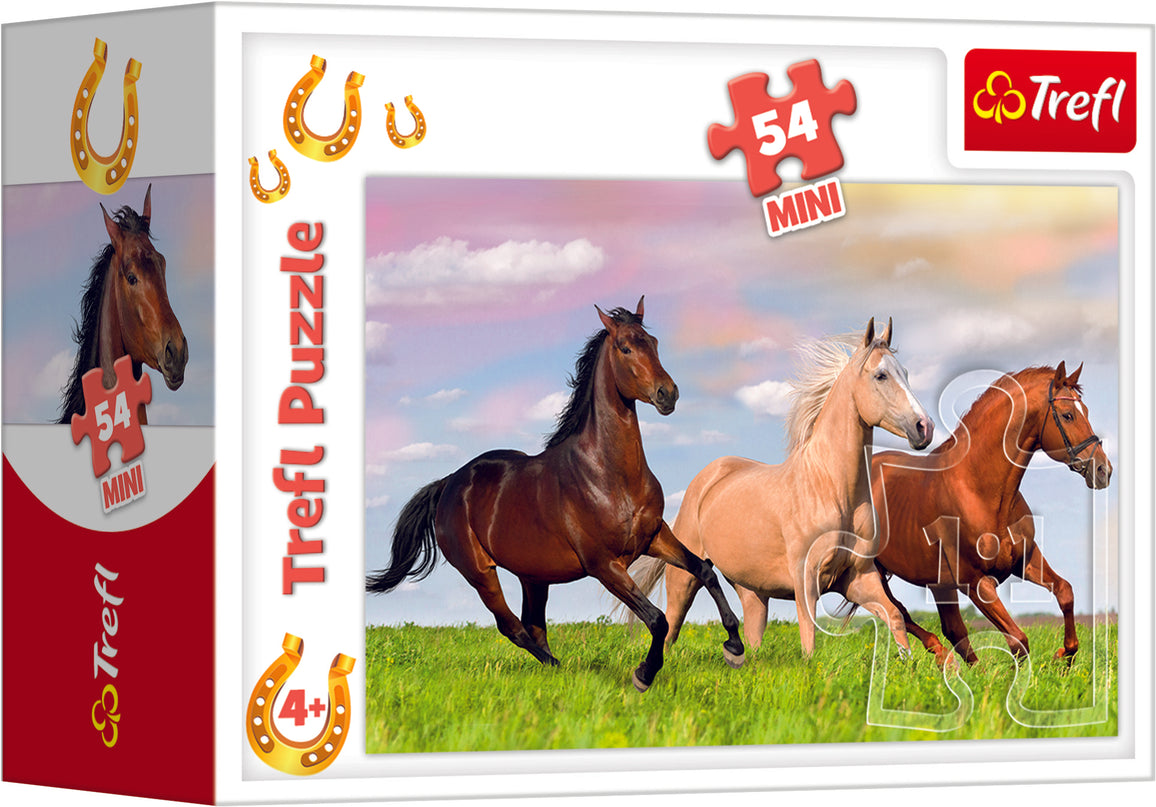 TREFL Mini 54 klõpsuga Hobused