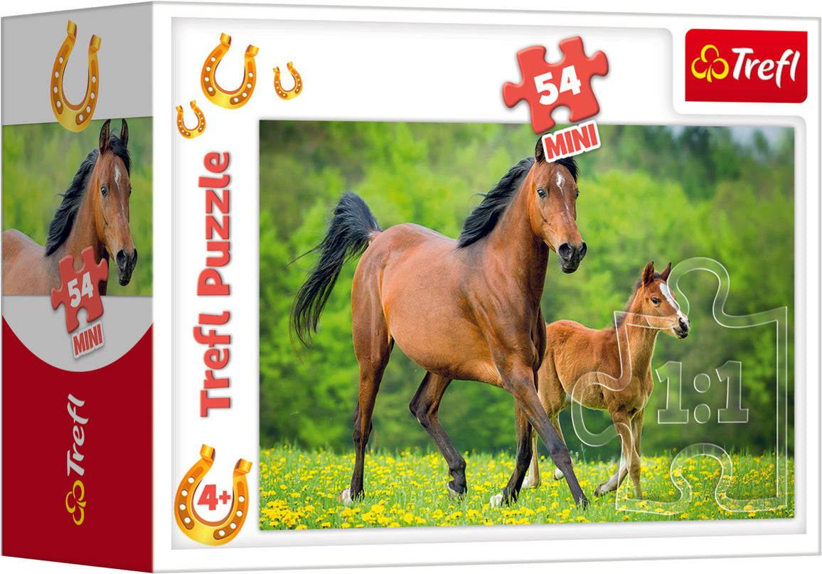 TREFL Mini 54 klõpsuga Hobused