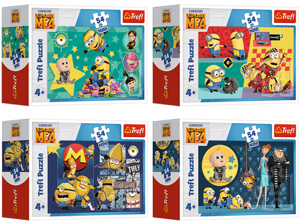 TREFL MINIONS Mini pusle Minionid, 54 osa