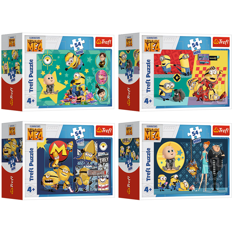 TREFL MINIONS Mini pusle Minionid, 54 osa