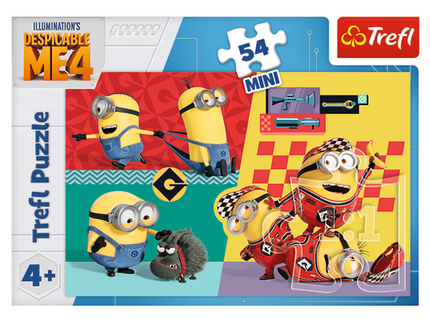 TREFL MINIONS Mini pusle Minionid, 54 osa