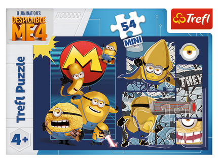 TREFL MINIONS Mini pusle Minionid, 54 osa