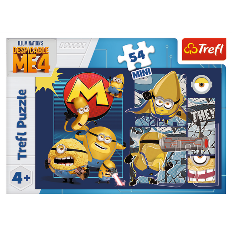 TREFL MINIONS Mini pusle Minionid, 54 osa