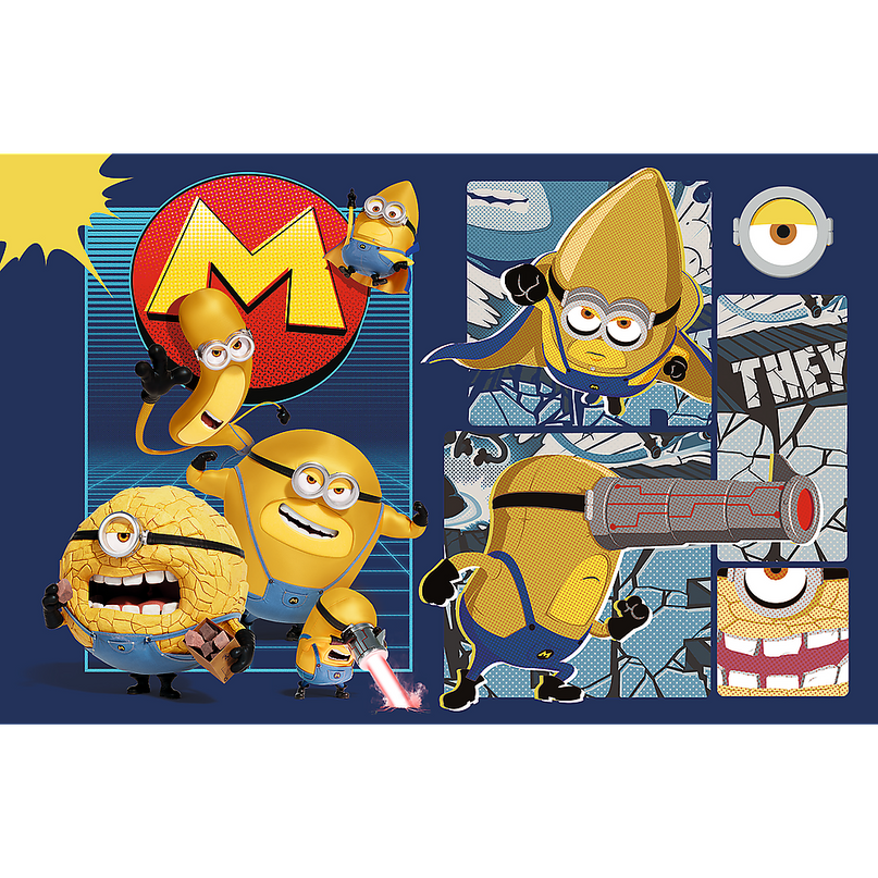TREFL MINIONS Mini pusle Minionid, 54 osa