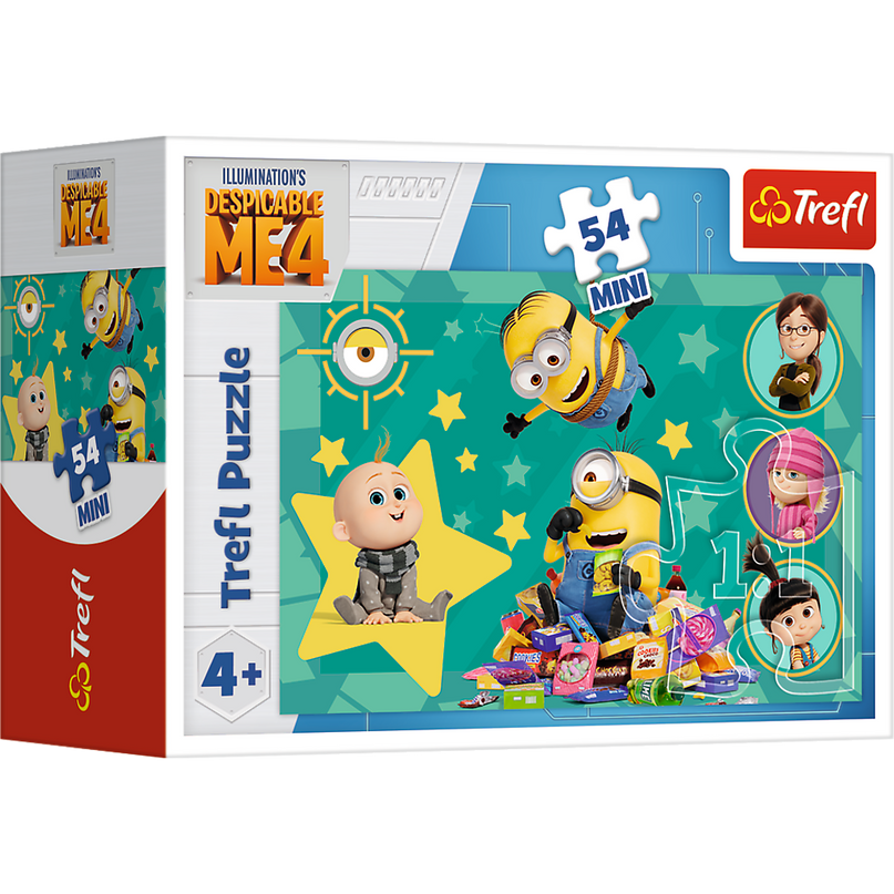 TREFL MINIONS Mini pusle Minionid, 54 osa