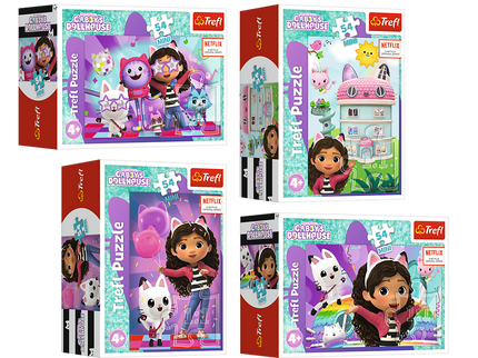 TREFL GABBY´S DOLLHOUSE Mini pusle, 54 osa
