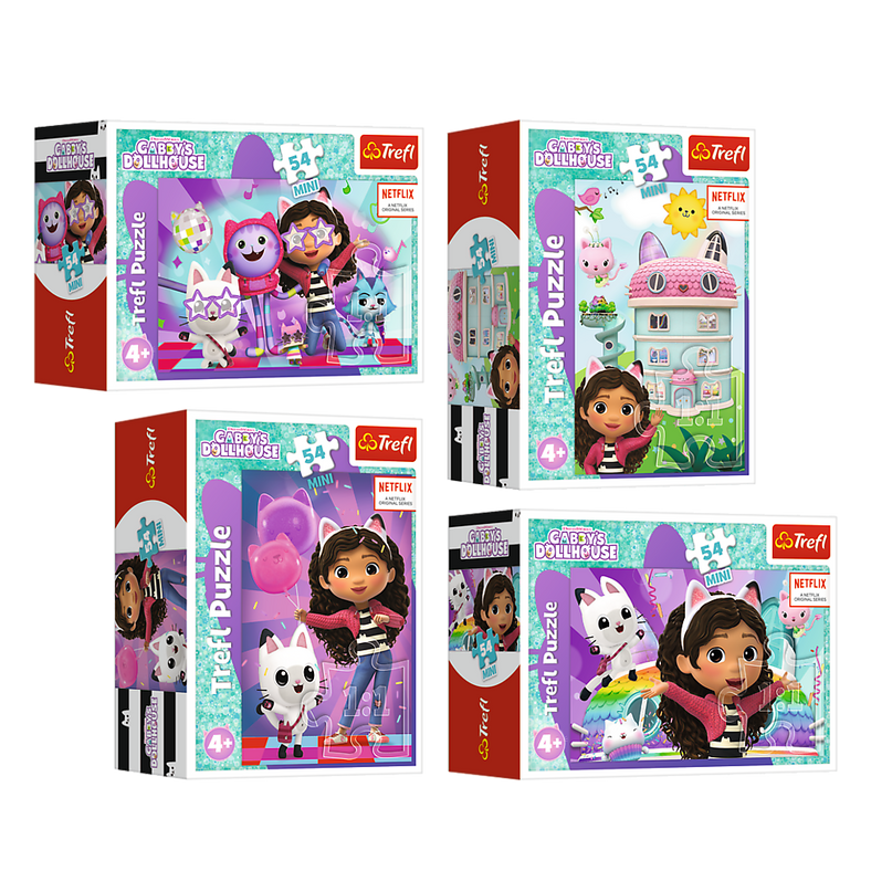 TREFL GABBY´S DOLLHOUSE Mini pusle, 54 osa