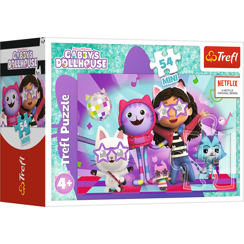 TREFL GABBY´S DOLLHOUSE Mini pusle, 54 osa