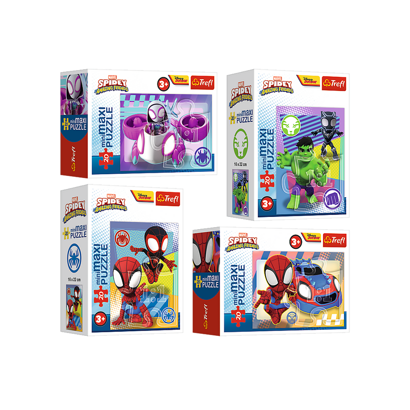 TREFL SPIDER-MAN Mini Maxi pusle Spidey, 20 osa