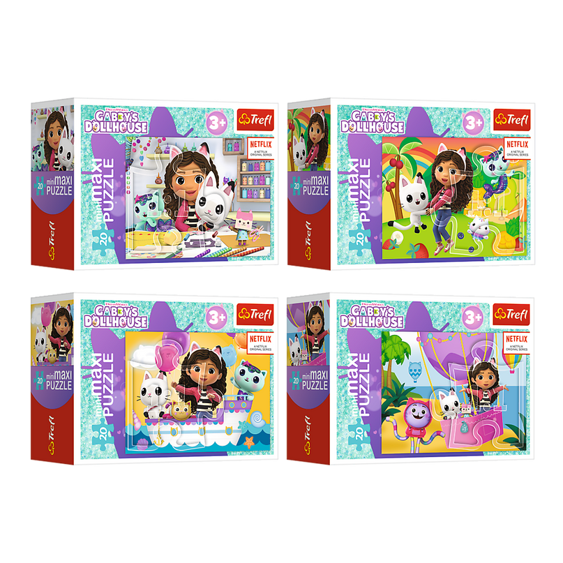 TREFL GABBY´S DOLLHOUSE Mini maxi pusle, 20 osa