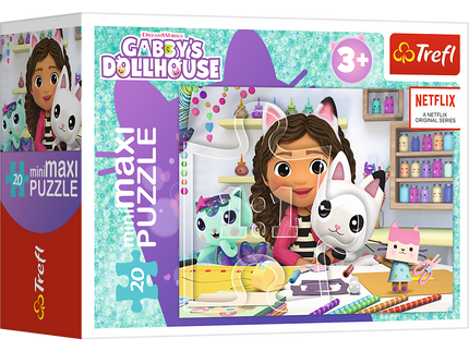 TREFL GABBY´S DOLLHOUSE Mini maxi pusle, 20 osa