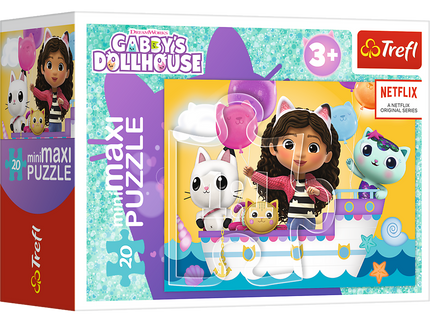 TREFL GABBY´S DOLLHOUSE Mini maxi pusle, 20 osa