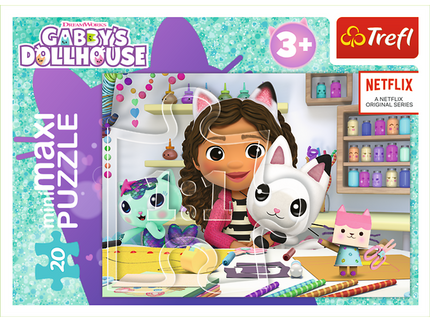 TREFL GABBY´S DOLLHOUSE Mini maxi pusle, 20 osa