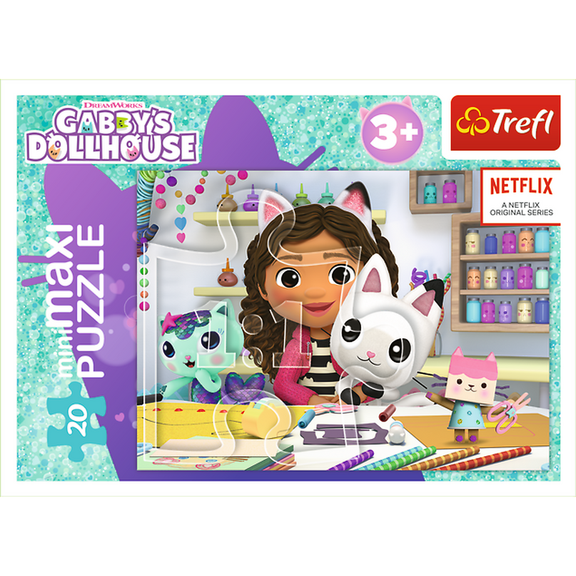 TREFL GABBY´S DOLLHOUSE Mini maxi pusle, 20 osa