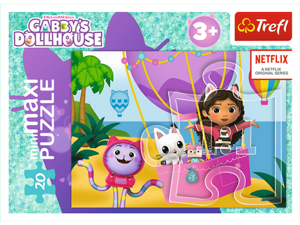 TREFL GABBY´S DOLLHOUSE Mini maxi pusle, 20 osa