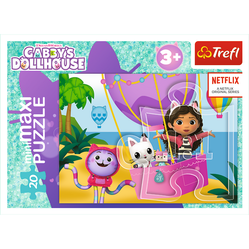 TREFL GABBY´S DOLLHOUSE Mini maxi pusle, 20 osa