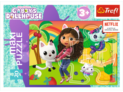 TREFL GABBY´S DOLLHOUSE Mini maxi pusle, 20 osa