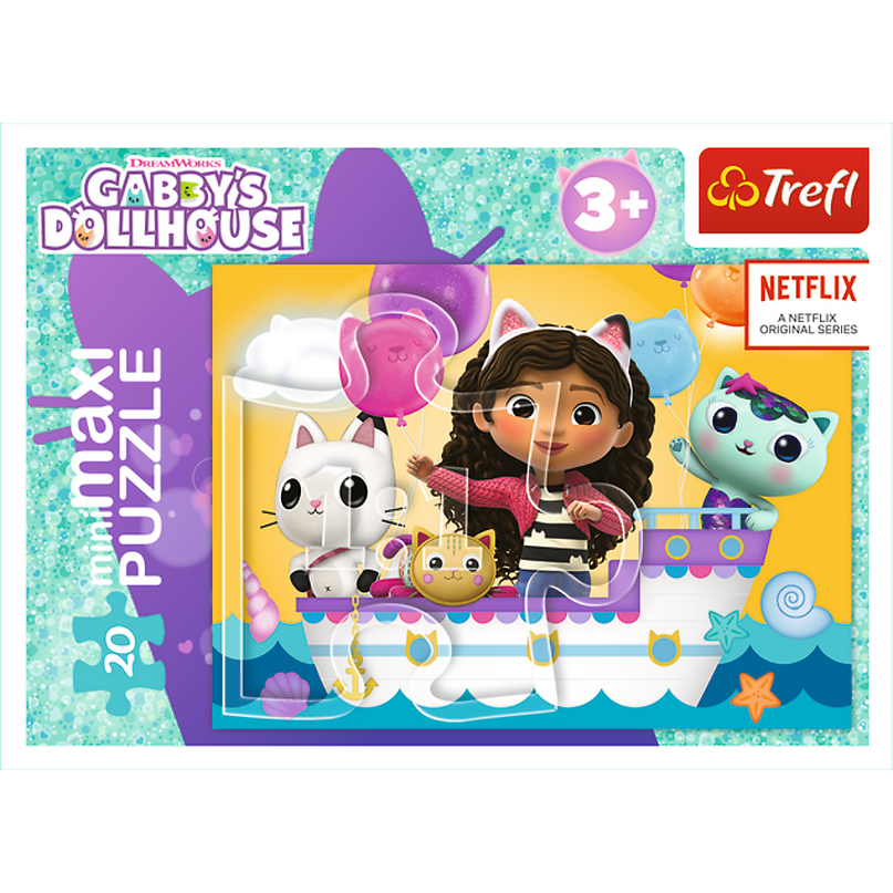 TREFL GABBY´S DOLLHOUSE Mini maxi pusle, 20 osa