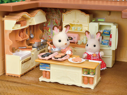 SYLVANIA FAMILIES mängukomplekt Punase Katusega Maakodu