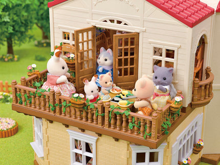 SYLVANIA FAMILIES mängukomplekt Punase Katusega Maakodu