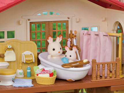 SYLVANIA FAMILIES mängukomplekt Punase Katusega Maakodu