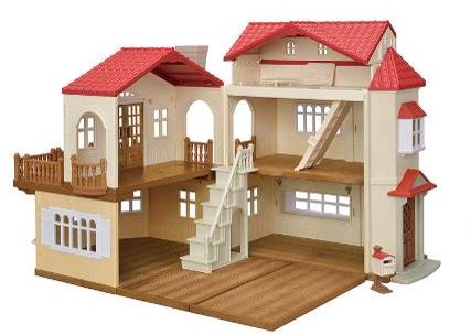 SYLVANIA FAMILIES mängukomplekt Punase Katusega Maakodu