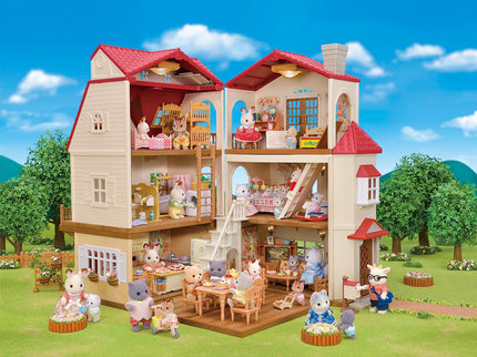 SYLVANIA FAMILIES mängukomplekt Punase Katusega Maakodu