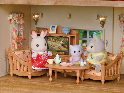 SYLVANIA FAMILIES mängukomplekt Punase Katusega Maakodu