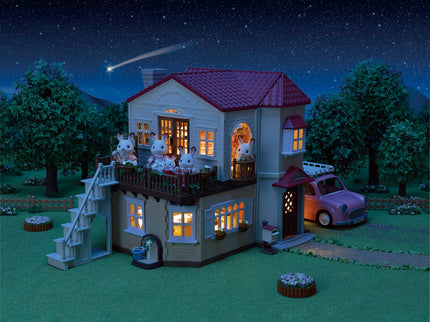 SYLVANIA FAMILIES mängukomplekt Punase Katusega Maakodu