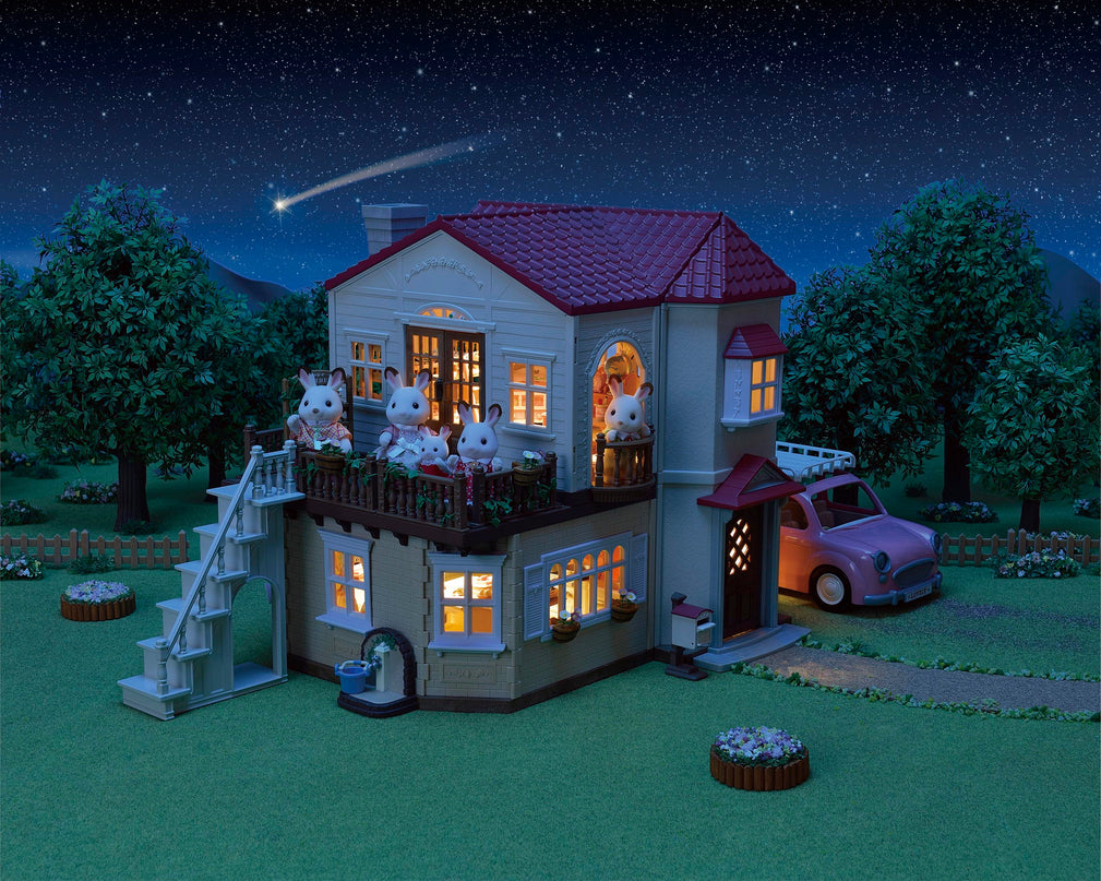 SYLVANIA FAMILIES mängukomplekt Punase Katusega Maakodu