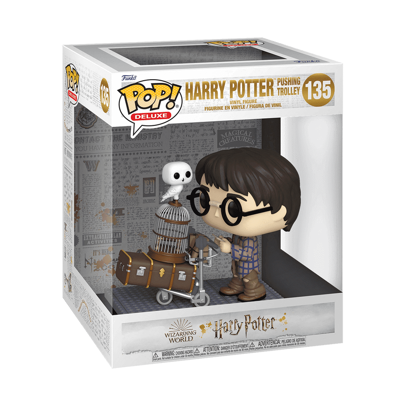 FUNKO POP! Deluxe Vinyl Figuur: Harry Potter - Harry w/ trolley
