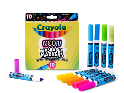 CRAYOLA Pestavad neoonmarkerid, 10 tk