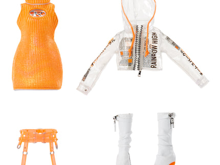 RAINBOW HIGH Fashion Nukk Neoonoranž