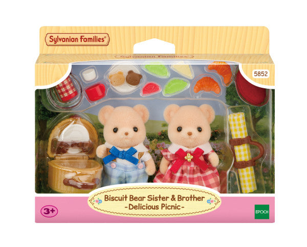 SYLVANIAN FAMILIES Küpsise karude Õde ja Vend - pikniku komplekt