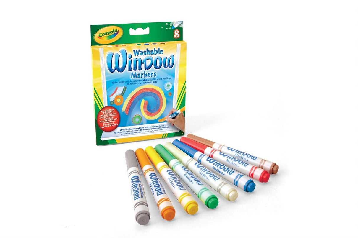 CRAYOLA 8 markerit klaasimaalimiseks
