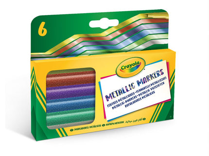 CRAYOLA Metallikvärvi markerid, 6 tk