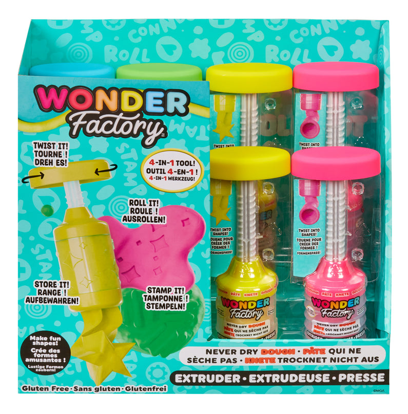 WONDER FACTORY mängukomplekt voolimismassi- ning pressiga Never Dry