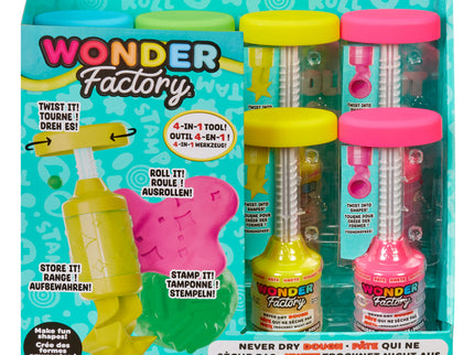 WONDER FACTORY mängukomplekt voolimismassi- ning pressiga Never Dry