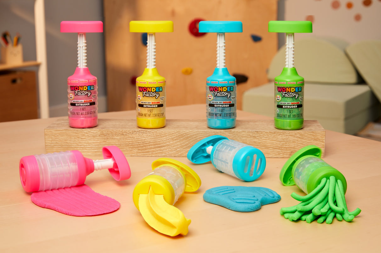 WONDER FACTORY mängukomplekt voolimismassi- ning pressiga Never Dry