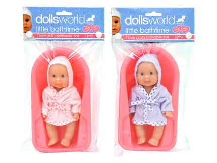 DOLLSWORLD vannitatav nukk, 17 cm